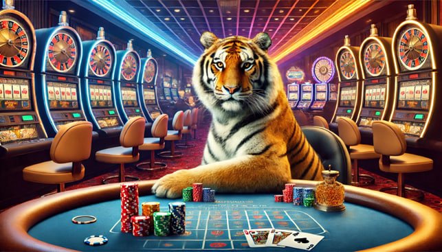 Dealer interaction and live chat feature on Wolf Gold table during active play